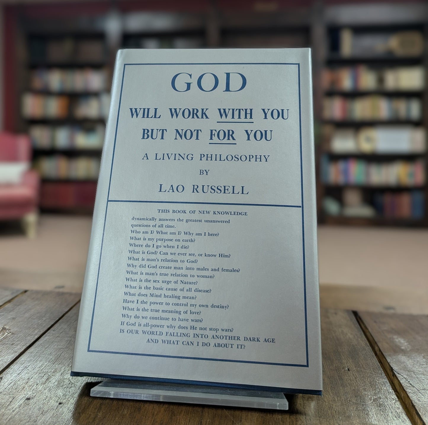 God Will Work With You But Not For You